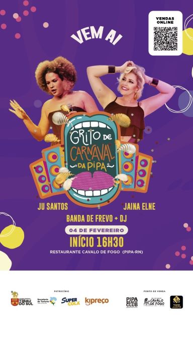 Sábado Acontece O Primeiro Grito De Carnaval Da Pipa Girarn